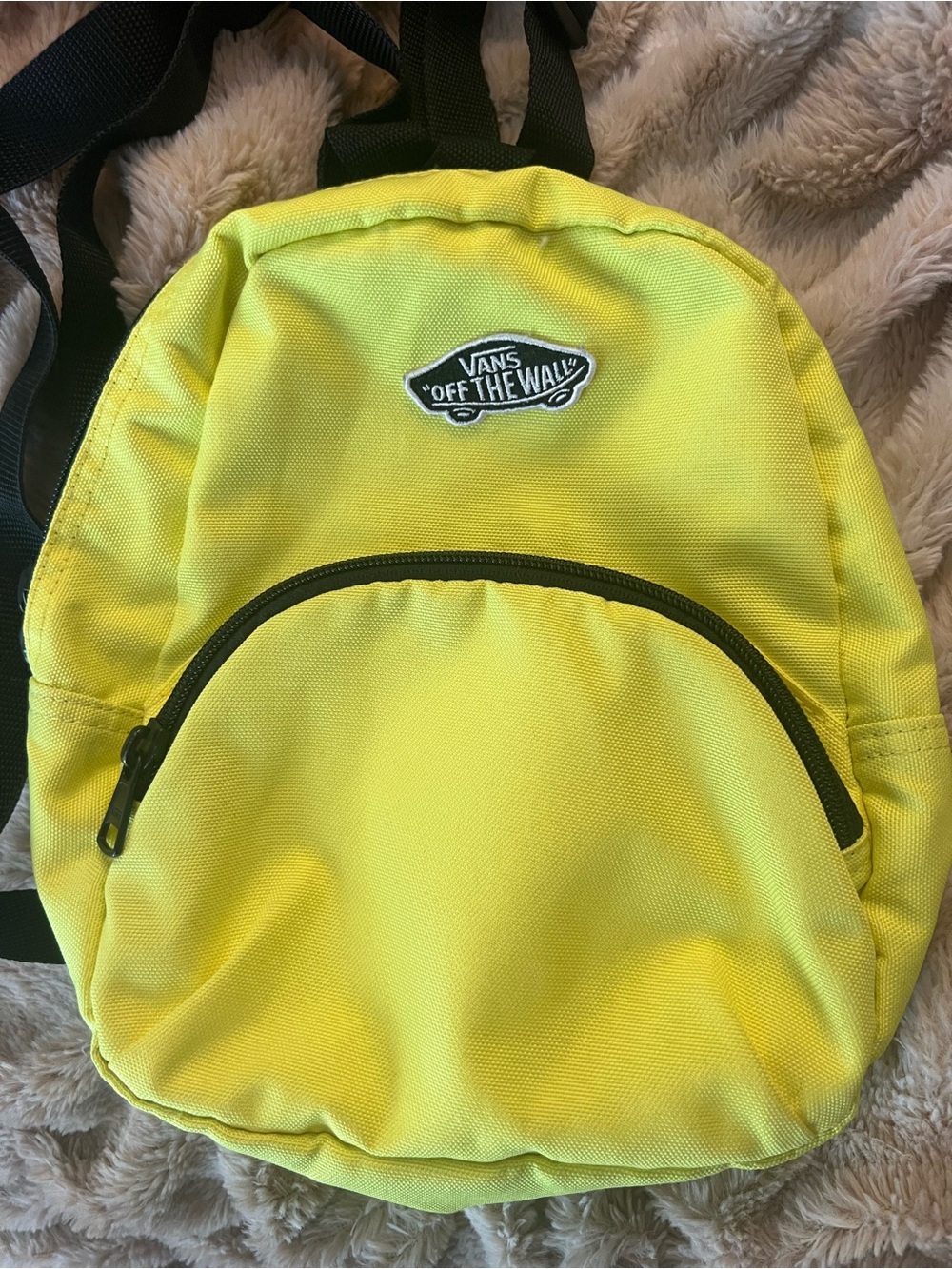 Vans Bright Yellow Mini Backpack with Black Trim